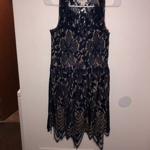 EUC Navy Lace Dress